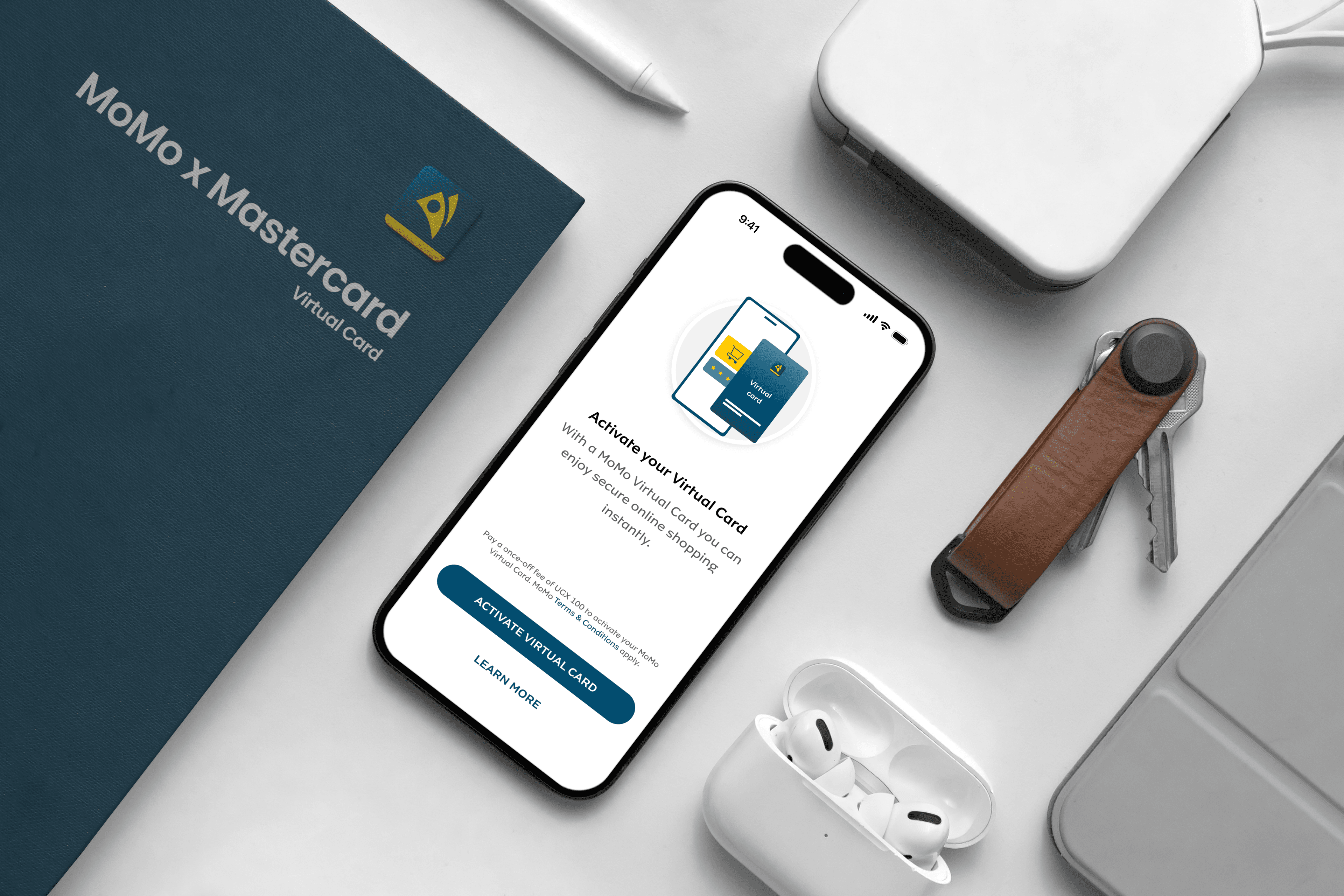 MoMo × Mastercard — virtual card UI